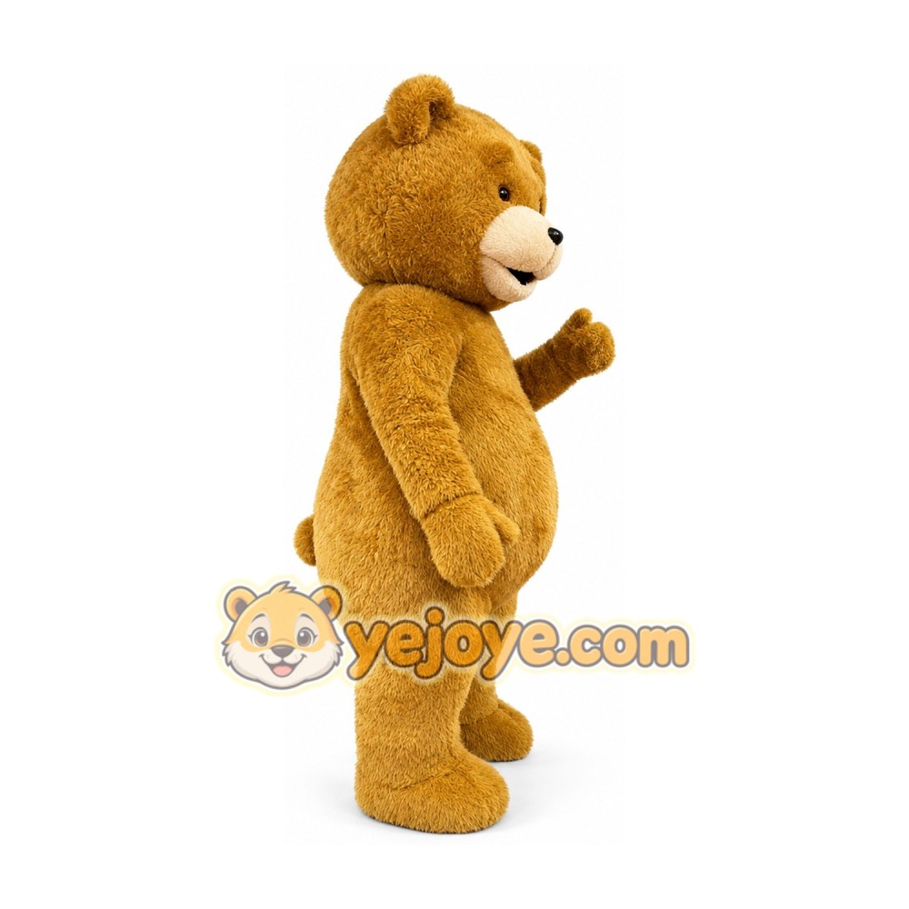 Brown Bear Cartoon Mascot Costume