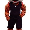 Striped tiger cartoon mascot costume
