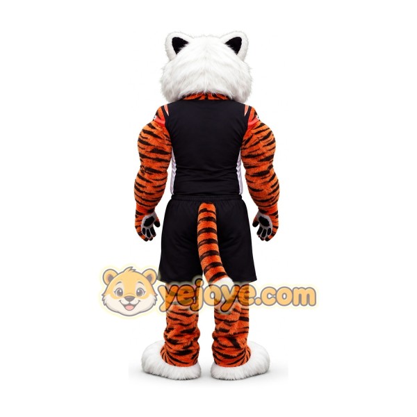 Striped tiger cartoon mascot costume Striped tiger cartoon mascot costume