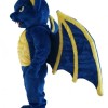 Blue Bat Devil Cartoon Mascot costume