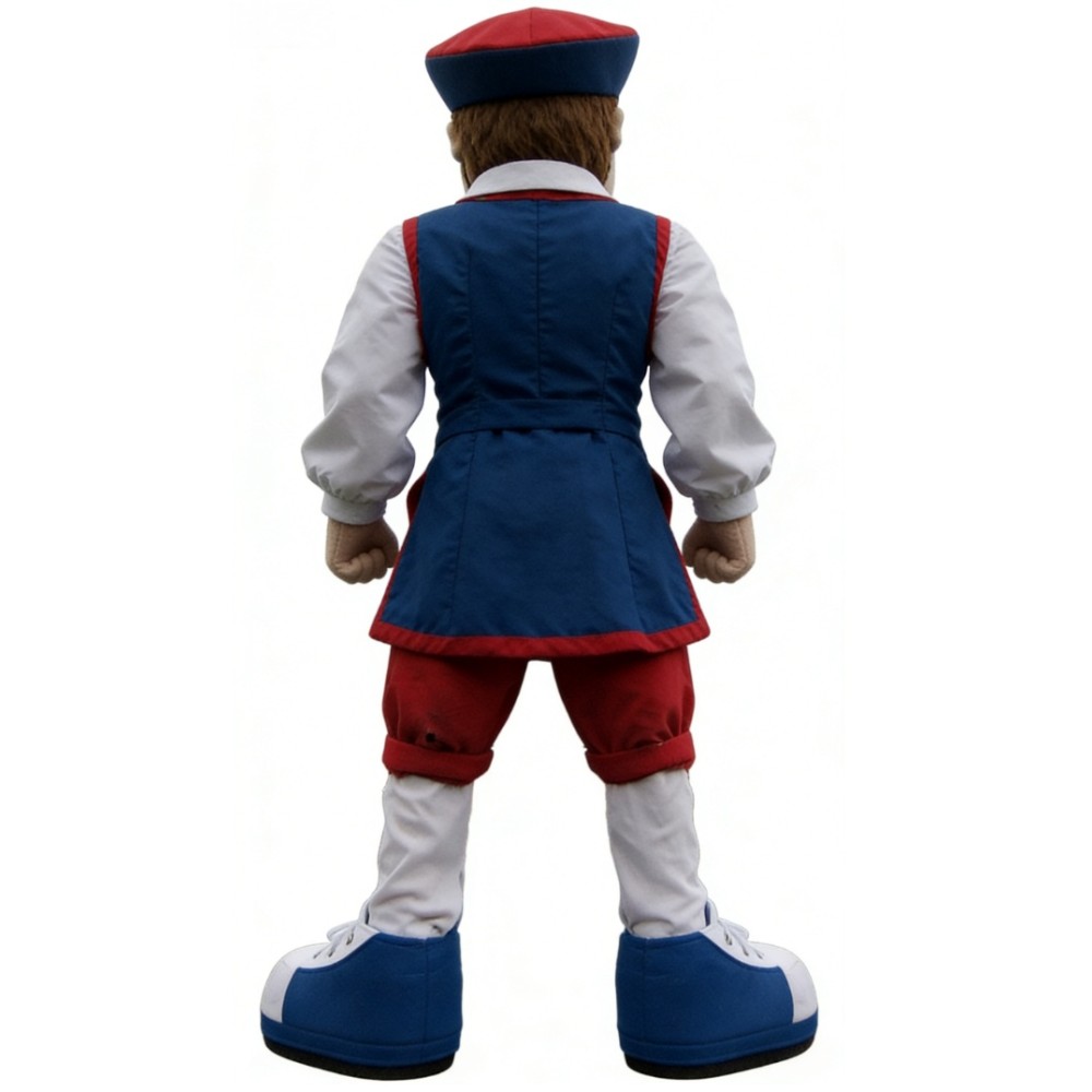 Gentleman Patriot Cartoon Mascot Costume