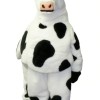 Black and White Cow Cartoon Mascot Costume