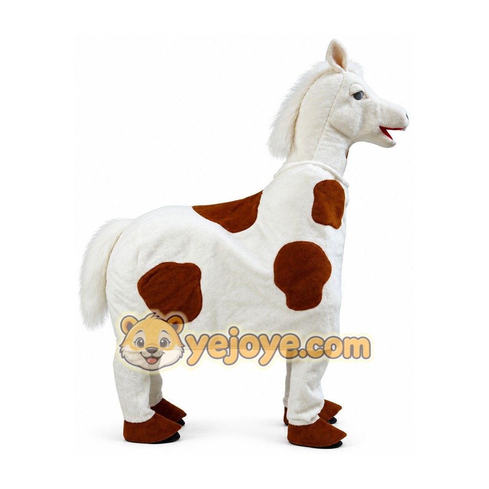 Double Person horse cartoon Mascot costume Double Person horse cartoon Mascot costume