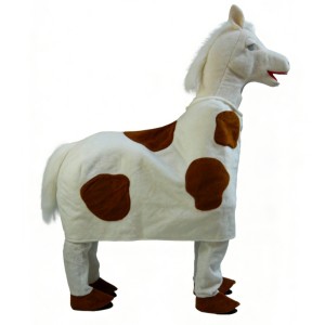 Double Person horse cartoon Mascot costume