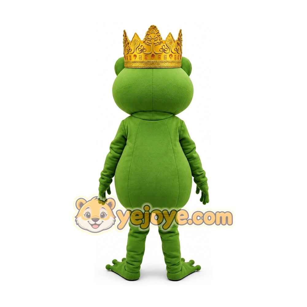 Frog Prince cartoon mascot costume Frog Prince cartoon mascot costume