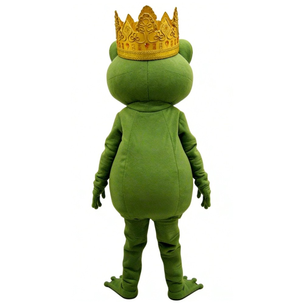 Frog Prince cartoon mascot costume