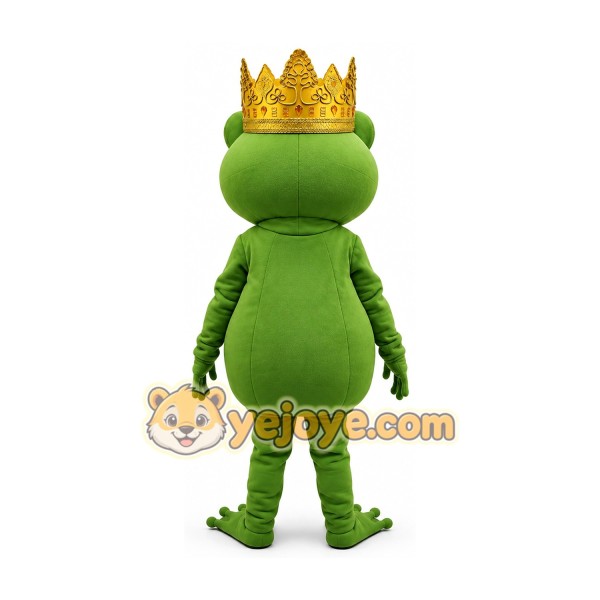 Frog Prince cartoon mascot costume
