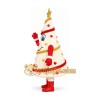 White snowman Christmas tree figurine mascot costume White snowman Christmas tree figurine mascot costume