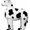 Black and White Cow Cartoon Mascot Costume