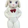 White lamb cartoon mascot costume