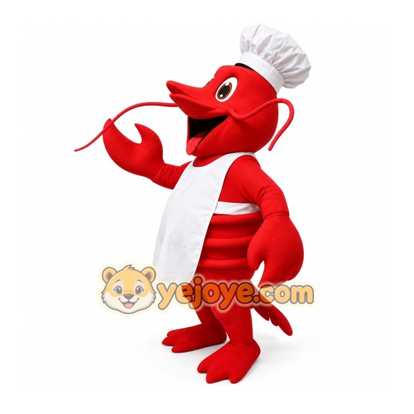 Chef lobster Mascot costume