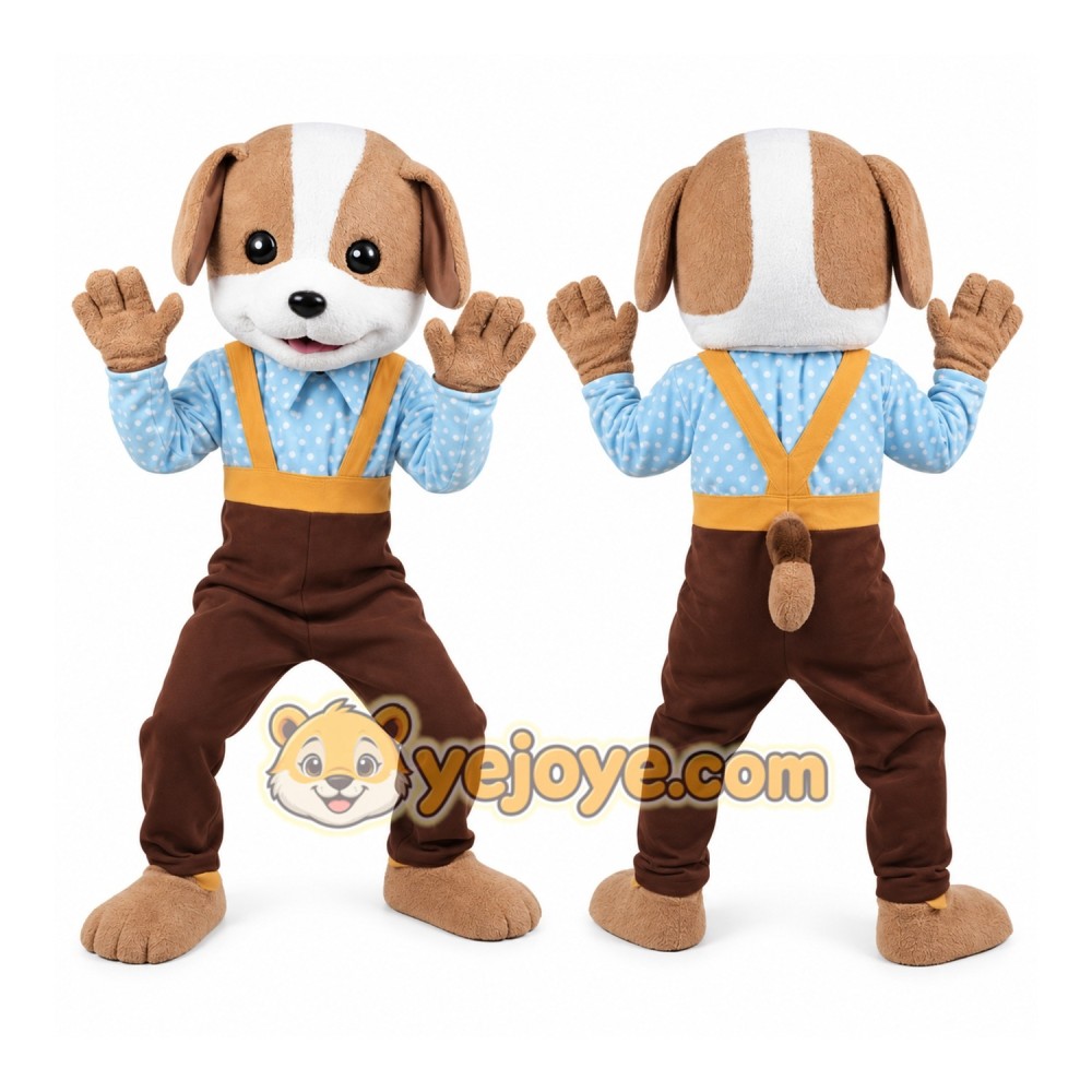 Brown Dog Mascot Costume Adult Size Full Body Plush Animal Costume Brown Dog Mascot Costume Adult Size Full Body Plush Animal Costume