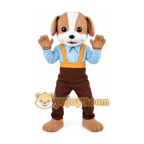 Brown Dog Mascot Costume Adult Size Full Body Plush Animal Costume