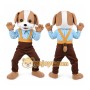 Brown Dog Mascot Costume Adult Size Full Body Plush Animal Costume