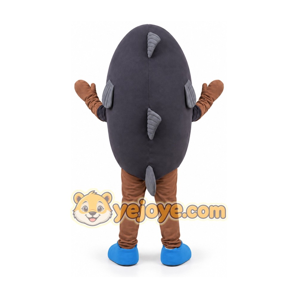 Gray Fish Mascot Costume Adult Size Full Body Plush Animal Costume Gray Fish Mascot Costume Adult Size Full Body Plush Animal Costume