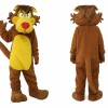 Brown Lion Mascot Costume Adult Size Full Body Plush Animal Costume