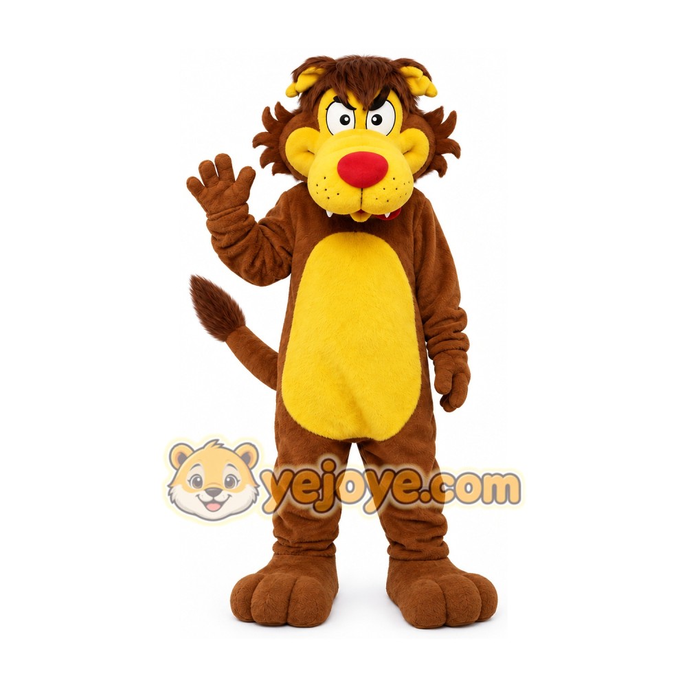 Brown Lion Mascot Costume Adult Size Full Body Plush Animal Costume Brown Lion Mascot Costume Adult Size Full Body Plush Animal Costume