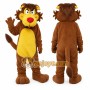 Brown Lion Mascot Costume Adult Size Full Body Plush Animal Costume