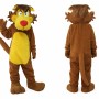 Brown Lion Mascot Costume Adult Size Full Body Plush Animal Costume
