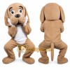 Brown Puppy Mascot Costume Adult Full Body Plush Animal Suit Brown Puppy Mascot Costume Adult Full Body Plush Animal Suit