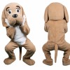 Brown Puppy Mascot Costume Adult Full Body Plush Animal Suit