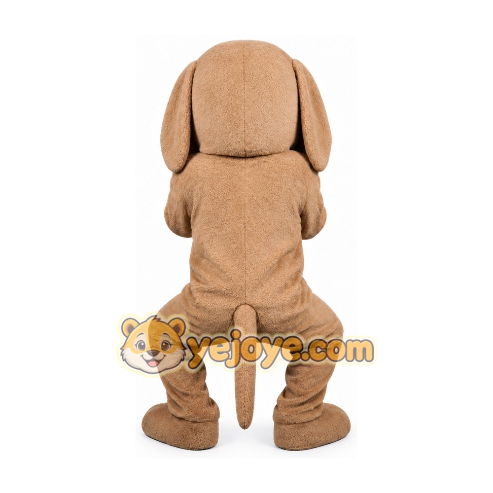 Brown Puppy Mascot Costume Adult Full Body Plush Animal Suit Brown Puppy Mascot Costume Adult Full Body Plush Animal Suit