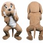 Brown Puppy Mascot Costume Adult Full Body Plush Animal Suit