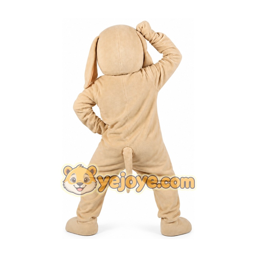 Beige Dog Mascot Costume Adult Size Full Body Plush Animal Costume Beige Dog Mascot Costume Adult Size Full Body Plush Animal Costume