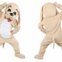 Beige Dog Mascot Costume Adult Size Full Body Plush Animal Costume
