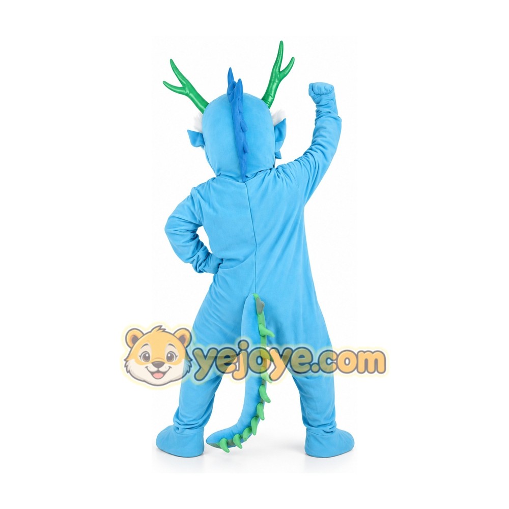 Blue Dragon Mascot Costume Adult Size Full Body Plush Animal Costume Blue Dragon Mascot Costume Adult Size Full Body Plush Animal Costume