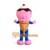 Pink Ice Cream Mascot Costume Adult Full Body Plush Food Costume Pink Ice Cream Mascot Costume Adult Full Body Plush Food Costume