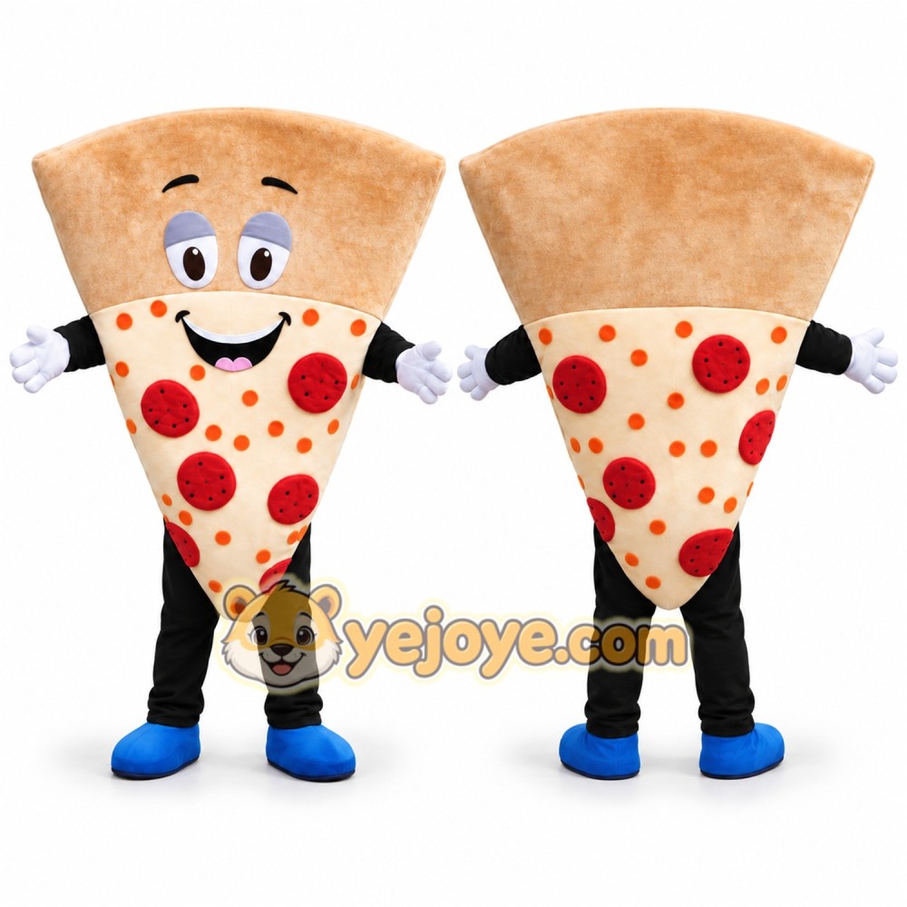 Pizza Slice Mascot Costume Adult Size Full Body Plush Food Costume Pizza Slice Mascot Costume Adult Size Full Body Plush Food Costume