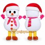 Christmas Snowman Mascot Costume Adult Full Body Plush Holiday Costume
