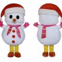 Christmas Snowman Mascot Costume Adult Full Body Plush Holiday Costume