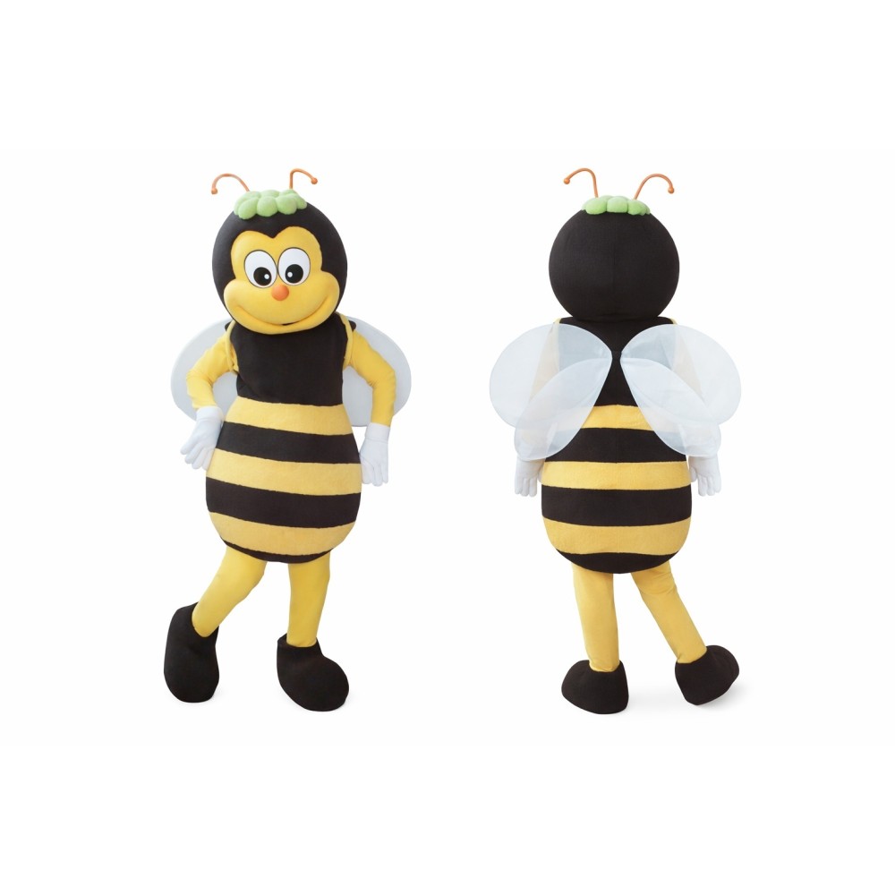 Yellow Bee Mascot Costume Adult Plush Full Body Insect Suit for Events