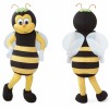 Yellow Bee Mascot Costume Adult Plush Full Body Insect Suit for Events