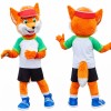 Orange Fox Mascot Costume Adult Full Body Plush Animal Character Costume