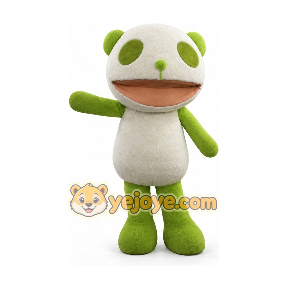 Green Panda Mascot Costume Adult Size Full Body Plush Character Costume Green Panda Mascot Costume Adult Size Full Body Plush Character Costume