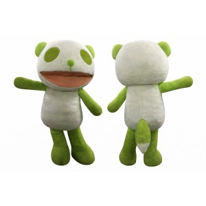 Green Panda Mascot Costume Adult Size Full Body Plush Character Costume