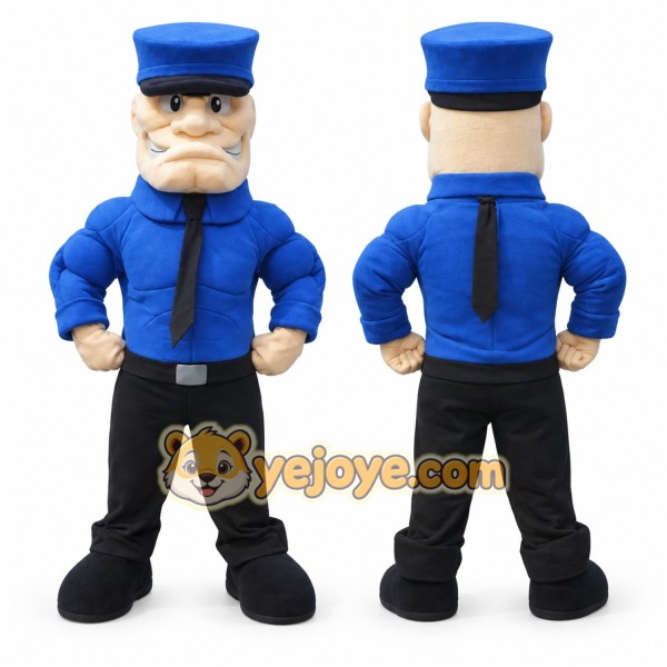 Police Mascot Costume Adult Size Full Body Plush Character Costume