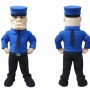 Police Mascot Costume Adult Size Full Body Plush Character Costume