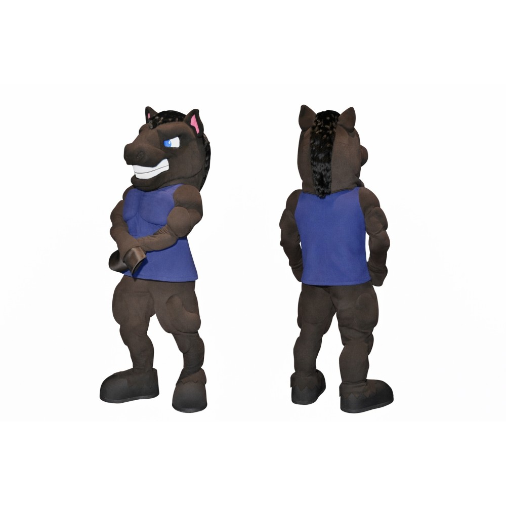 Cartoon Female Horse Mascot Costume Adult Full Body Plush Animal Character Costume