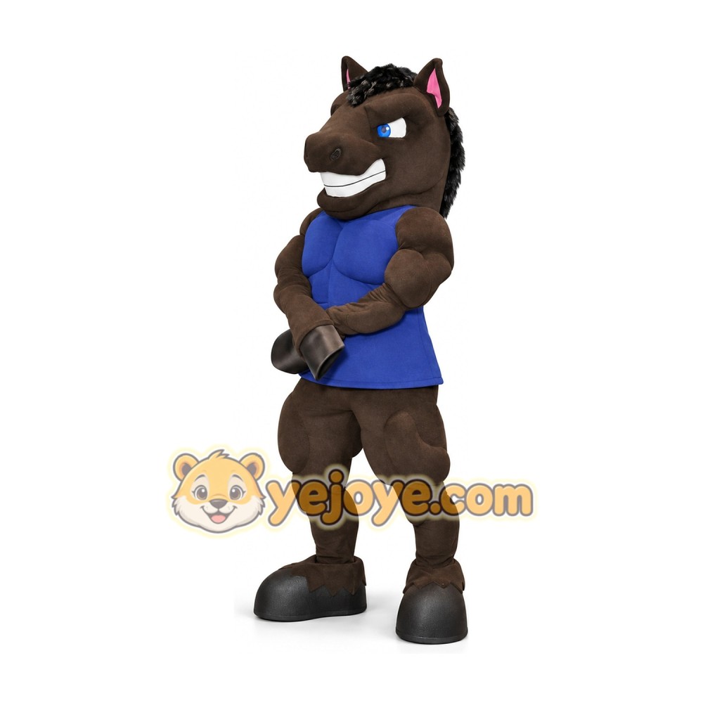 Cartoon Female Horse Mascot Costume Adult Full Body Plush Animal Character Costume Cartoon Female Horse Mascot Costume Adult Full Body Plush Animal Character Costume