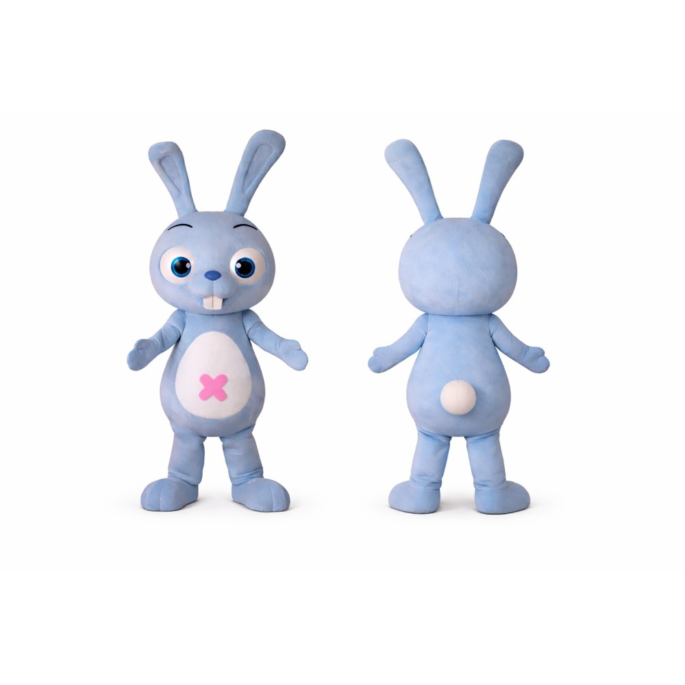 Adorable Blue Bunny Cartoon Mascot Costume Rabbit Costume