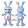 Adorable Blue Bunny Cartoon Mascot Costume Rabbit Costume Adorable Blue Bunny Cartoon Mascot Costume Rabbit Costume
