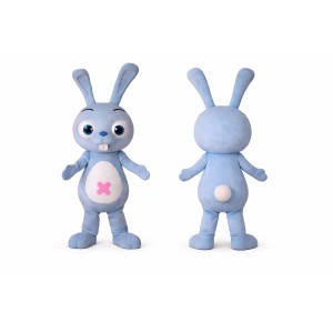 Adorable Blue Bunny Cartoon Mascot Costume Rabbit Costume