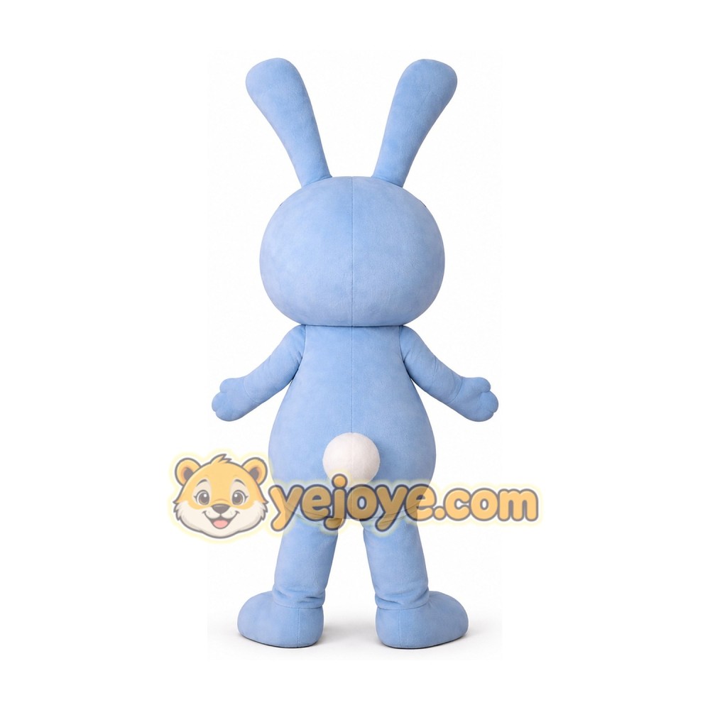 Adorable Blue Bunny Cartoon Mascot Costume Rabbit Costume Adorable Blue Bunny Cartoon Mascot Costume Rabbit Costume