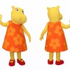 Cute Hippo Mascot Costume Adult Full Body Plush Animal Character Costume