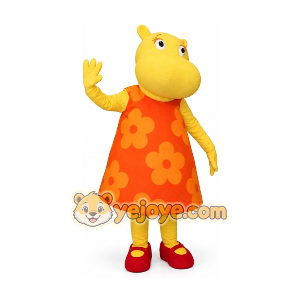 Cute Hippo Mascot Costume Adult Full Body Plush Animal Character Costume