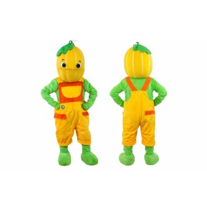 Pumpkin Mascot Costume Adult Size Full Body Plush Vegetable Costume